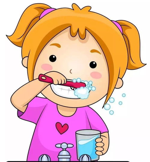 年轻人认真刷牙的画面