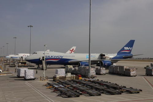 机场上繁忙的货运飞机