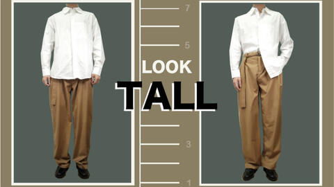 张大壮展示不同身高款式的衣服搭配