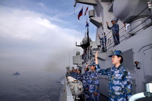 中俄联合军事演习现场