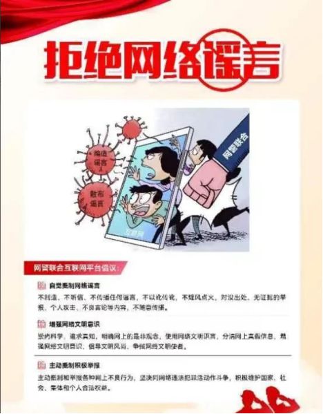 网络谣言治理宣传图