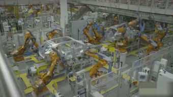 中国汽车工厂生产线自动化作业场景