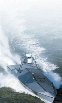 无人舰艇在海上航行执行任务