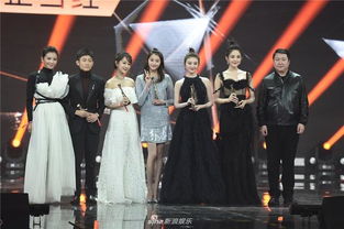 微博之夜现场嘉宾合影照片