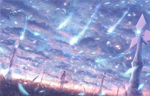 女性站在阳台仰望星空露出微笑