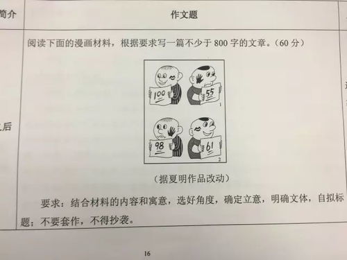 高考学生面对作文题沉思瞬间