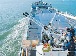 中国海军舰队海上训练场景