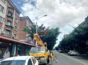 重庆街头安装的声呐抓拍系统