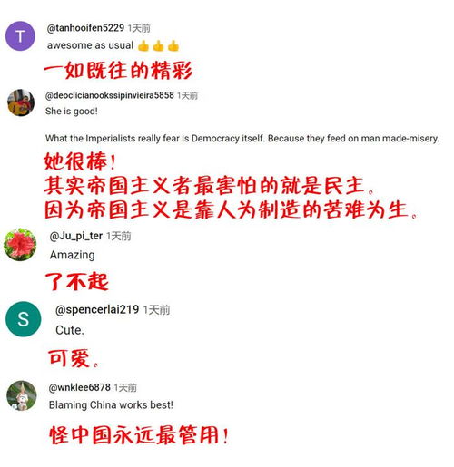 社交媒体评论区截图