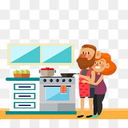 两口子的日常搞笑漫画：牵着手，笑到老