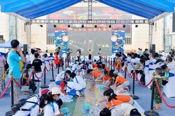 河南镇平县端午非遗体验活动现场