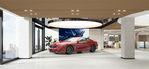 宝马展厅内部展示