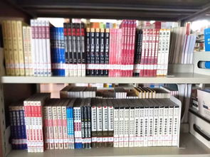 学习桌上摆放整齐的书籍与笔记本