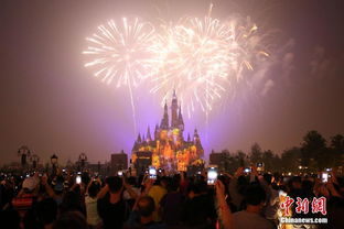 迪士尼开园烟花表演