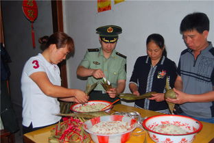 喀麦隆中非员工共同包粽子庆祝端午节