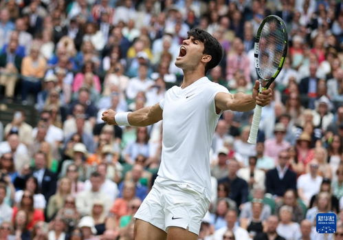 阿尔卡拉斯在温网决赛中庆祝胜利