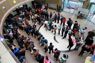 韩国整形医院排队人群照片