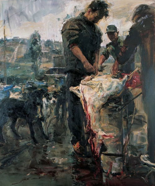 多马凝视远方的油画