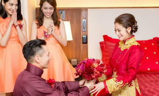 刘品言与连晨翔婚礼现场合影