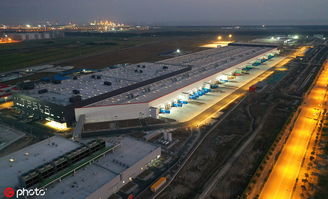 特斯拉超级工厂夜景图