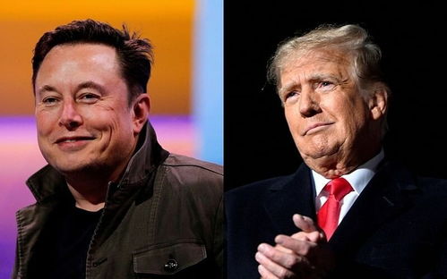 马斯克与特朗普同框旧照