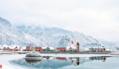 四川西岭雪山雪景