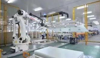 中国制造工厂里的智能机器人生产线