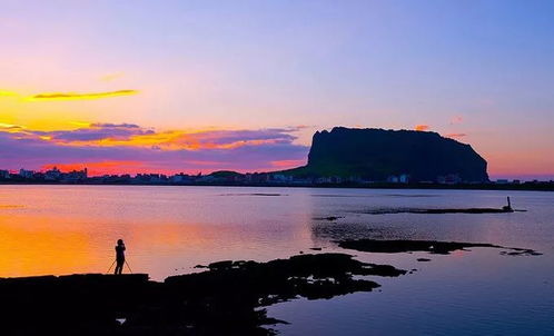 城山日出峰俯瞰大海