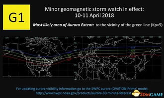 太阳风暴撞击地球磁场的模拟图