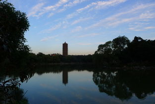 未名湖风景航拍图