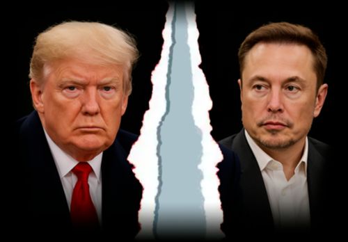 马斯克与特朗普在白宫会谈场景