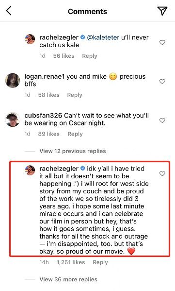 女主角社交媒体截图