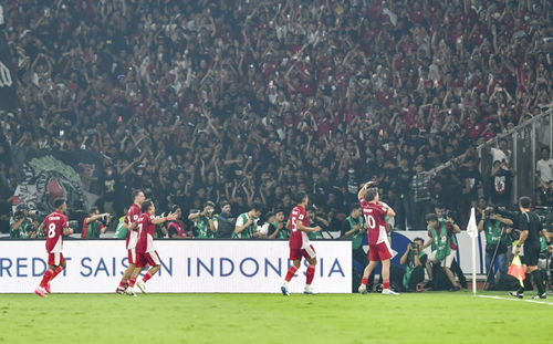 印尼球员庆祝进球
