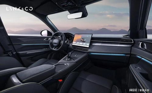 领克01焕新版车内悬浮式中控屏特写