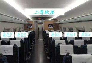 高铁车厢内部座椅展示