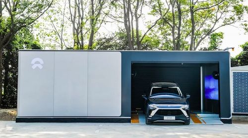 蔚来换电站实景