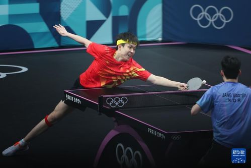 巴黎奥运会乒乓球男团决赛精彩瞬间