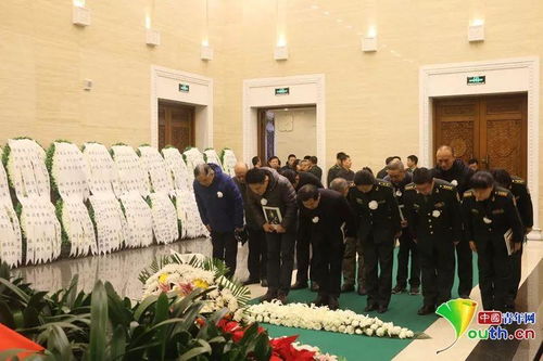 八宝山送别现场图