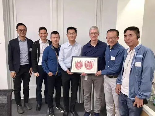 腾讯高层团队合影