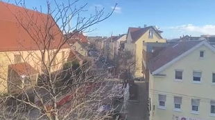 德国某学院宿舍外部航拍