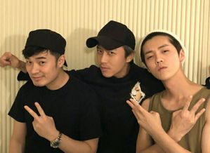 王祖蓝与邓超陈赫同框画面