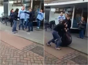 加拿大街头华裔居民生活场景