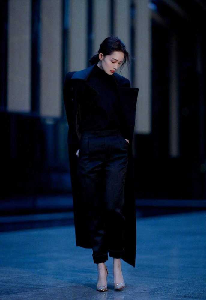 靳东身穿黑大衣在两会现场