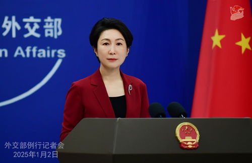 中国外交部发言人发言现场