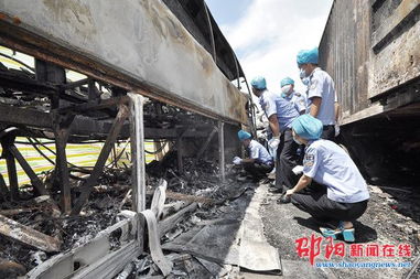 事故调查人员现场勘查