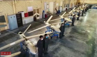 伊朗军演中展示的无人机编队