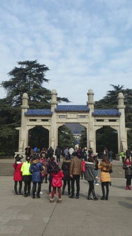 南京地标建筑中山陵俯瞰图