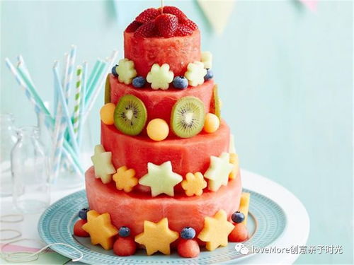 网友自制西瓜蛋糕作品展示