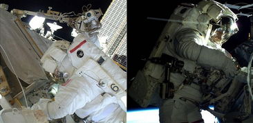 宇航员在空间站内自拍比心