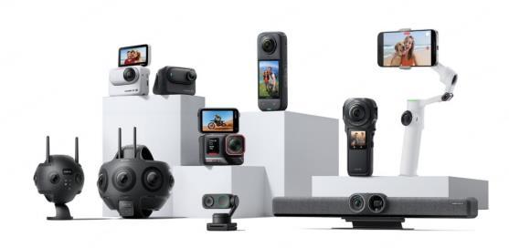 影石创新最新款智能影像设备产品展示图